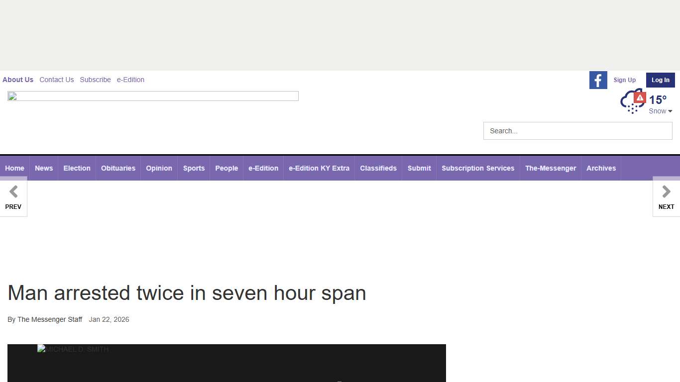 Man arrested twice in seven hour span Dawson Springs Progress the-messenger.com