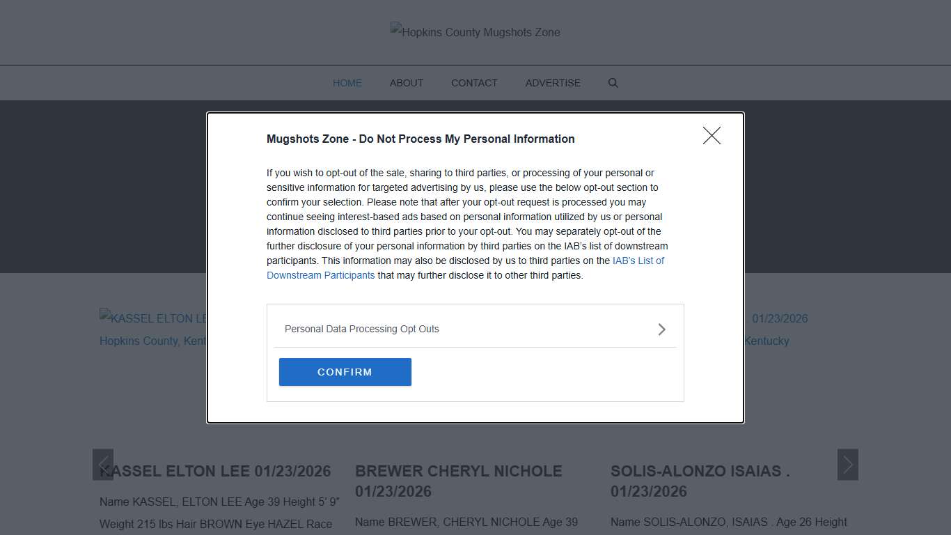 Hopkins County Mugshots Zone